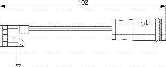 BOSCH 1 987 473 019 - Indikators, Bremžu uzliku nodilums ps1.lv