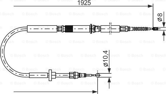 BOSCH 1 987 477 959 - Trose, Stāvbremžu sistēma ps1.lv