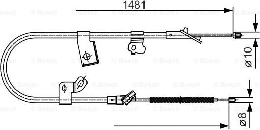 BOSCH 1 987 477 919 - Trose, Stāvbremžu sistēma ps1.lv