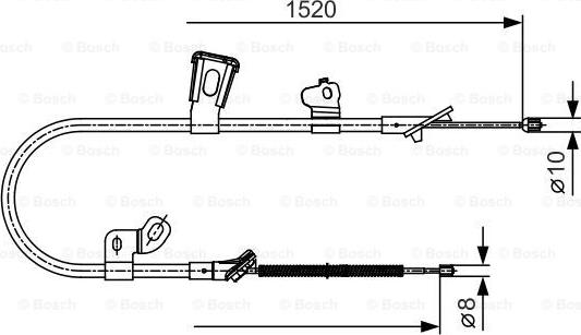 BOSCH 1 987 477 918 - Trose, Stāvbremžu sistēma ps1.lv