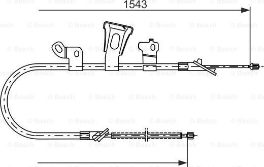 BOSCH 1 987 477 548 - Trose, Stāvbremžu sistēma ps1.lv