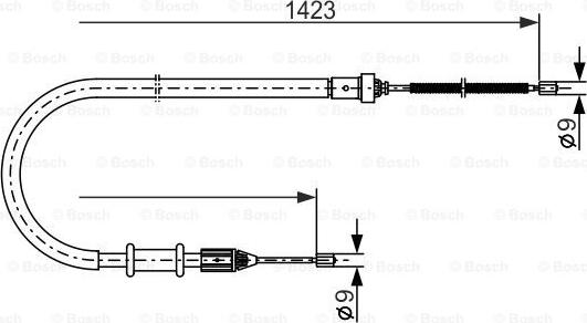 BOSCH 1 987 477 632 - Trose, Stāvbremžu sistēma ps1.lv