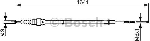 BOSCH 1 987 477 627 - Trose, Stāvbremžu sistēma ps1.lv