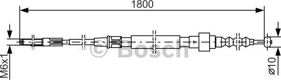 BOSCH 1 987 477 165 - Trose, Stāvbremžu sistēma ps1.lv