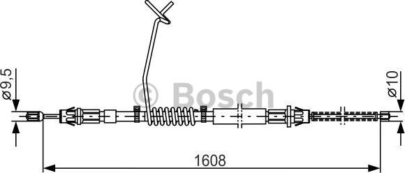 BOSCH 1 987 477 180 - Trose, Stāvbremžu sistēma ps1.lv