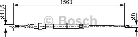 BOSCH 1 987 477 891 - Trose, Stāvbremžu sistēma ps1.lv