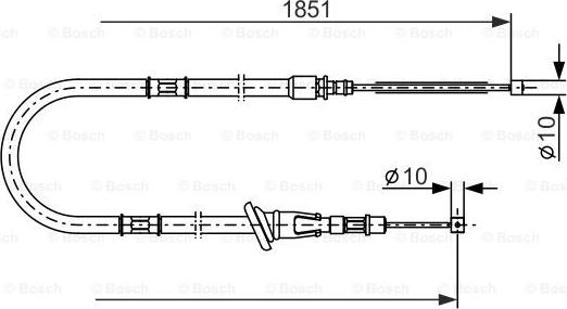 BOSCH 1 987 477 864 - Trose, Stāvbremžu sistēma ps1.lv