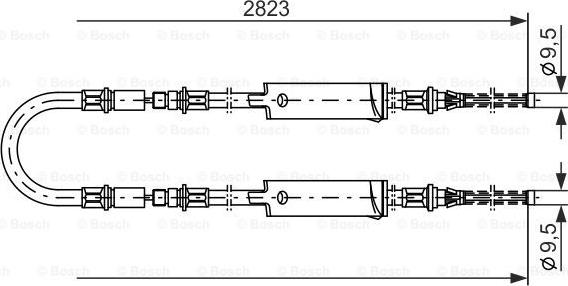 BOSCH 1 987 477 369 - Trose, Stāvbremžu sistēma ps1.lv