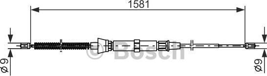 BOSCH 1 987 477 205 - Trose, Stāvbremžu sistēma ps1.lv