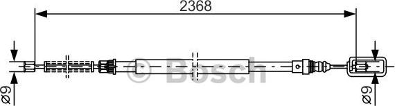 BOSCH 1 987 477 773 - Trose, Stāvbremžu sistēma ps1.lv