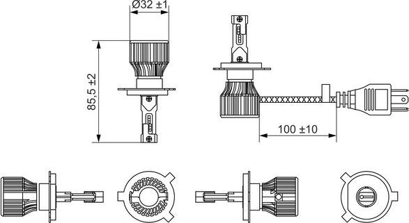 BOSCH 1 987 301 564 - Kvēlspuldze, Tālās gaismas lukturis ps1.lv