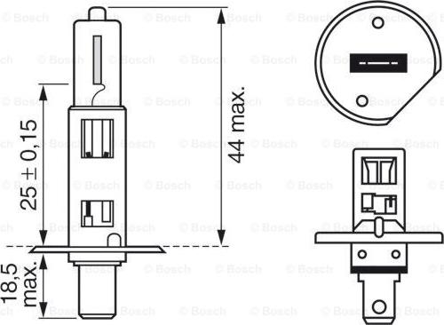 BOSCH 1 987 301 011 - Kvēlspuldze, Tālās gaismas lukturis ps1.lv