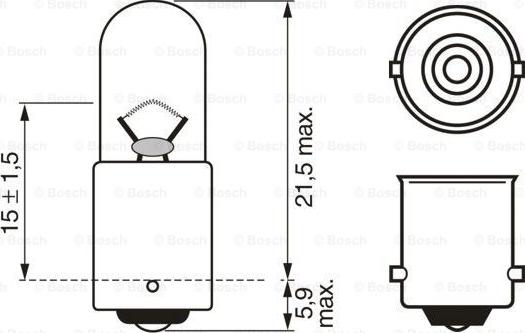 BOSCH 1 987 302 707 - Kvēlspuldze ps1.lv