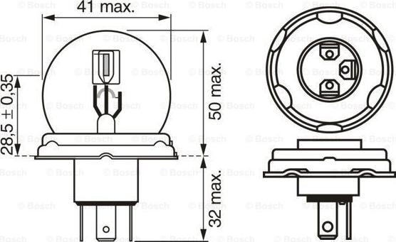 BOSCH 1 987 302 421 - Kvēlspuldze ps1.lv