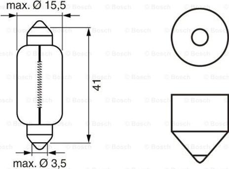 BOSCH 1 987 302 540 - Kvēlspuldze ps1.lv