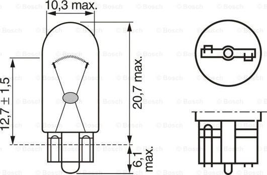 BOSCH 1 987 302 516 - Kvēlspuldze ps1.lv