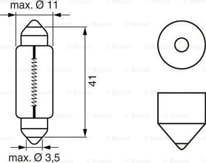 BOSCH 1 987 302 521 - Kvēlspuldze ps1.lv