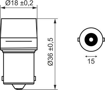 BOSCH 1 987 302 652 - Kvēlspuldze, Aizm. lukturis ps1.lv