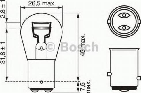 BOSCH 1 987 302 609 - Kvēlspuldze, Instrumentu paneļa apgaismojums ps1.lv