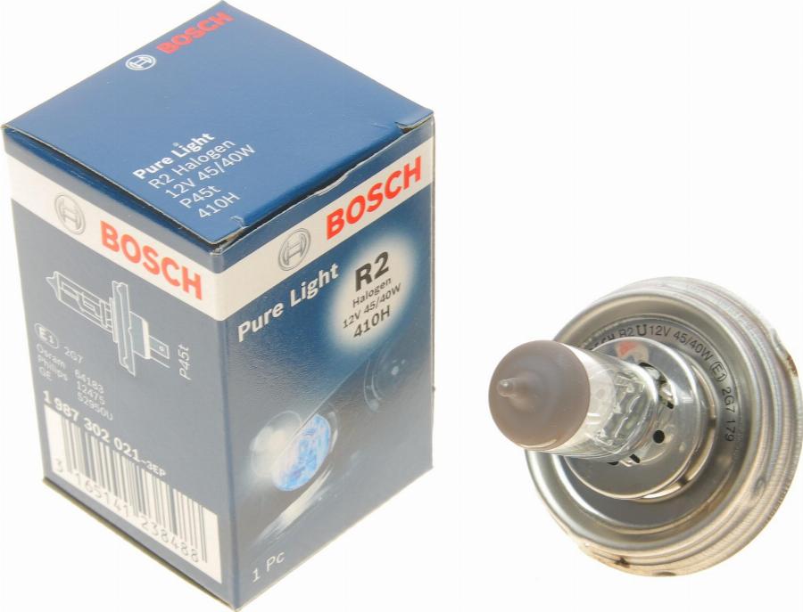 BOSCH 1 987 302 021 - Kvēlspuldze, Tālās gaismas lukturis ps1.lv