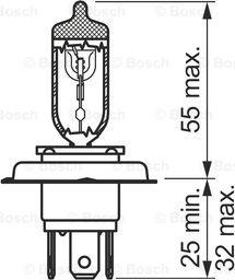 BOSCH 1 987 302 104 - Kvēlspuldze, Pamatlukturis ps1.lv