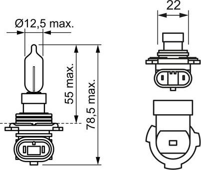 BOSCH 1 987 302 828 - Kvēlspuldze, Tālās gaismas lukturis ps1.lv