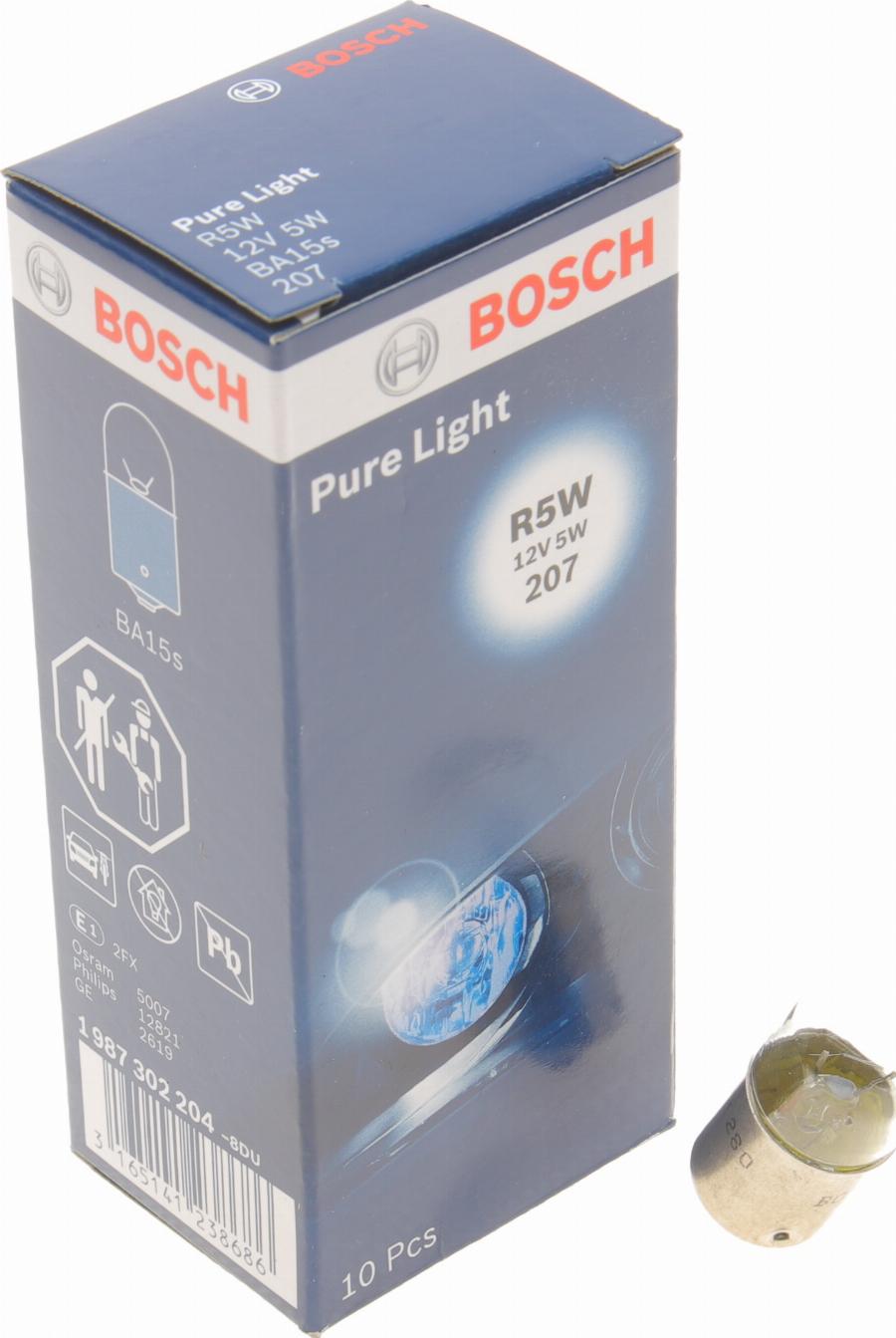 BOSCH 1 987 302 204 - Kvēlspuldze, Pagriezienu signāla lukturis ps1.lv