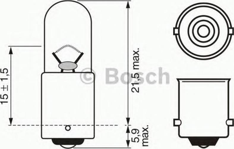 BOSCH 1 987 302 287 - Kvēlspuldze ps1.lv