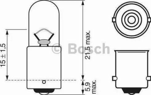 BOSCH 1 987 302 525 - Kvēlspuldze, Instrumentu paneļa apgaismojums ps1.lv