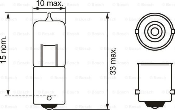 BOSCH 1 987 302 231 - Kvēlspuldze, Lasīšanas apgaismojuma lukturis ps1.lv