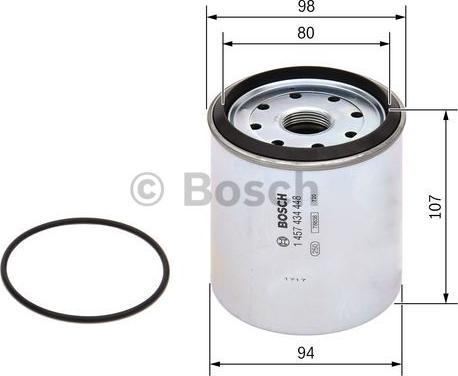 BOSCH 1 457 434 448 - Degvielas filtrs ps1.lv