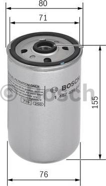 BOSCH 1 457 434 447 - Degvielas filtrs ps1.lv