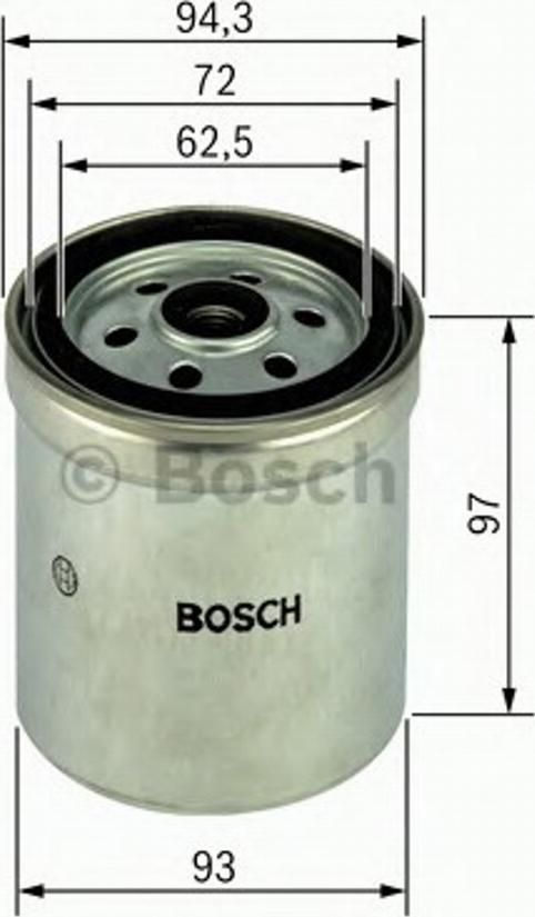 BOSCH 1457434452 - Degvielas filtrs ps1.lv