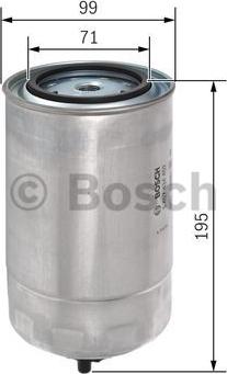 BOSCH 1 457 434 402 - Degvielas filtrs ps1.lv