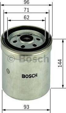 BOSCH 1 457 434 407 - Degvielas filtrs ps1.lv