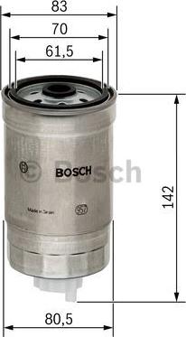 BOSCH 1 457 434 510 - Degvielas filtrs ps1.lv