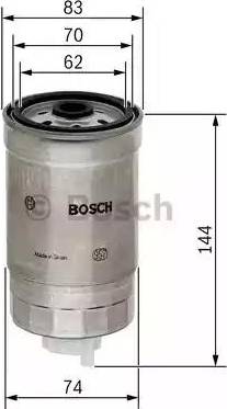 BOSCH 1 457 434 192 - Degvielas filtrs ps1.lv