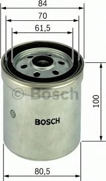 BOSCH 1 457 434 157 - Degvielas filtrs ps1.lv