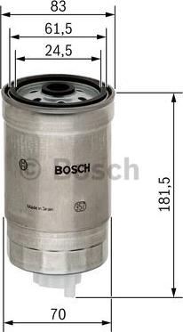 BOSCH 1 457 434 184 - Degvielas filtrs ps1.lv