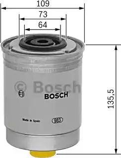 BOSCH 1 457 434 186 - Degvielas filtrs ps1.lv