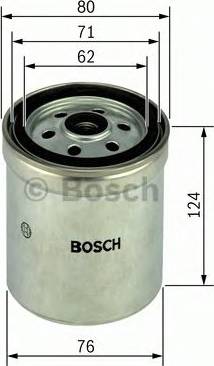 BOSCH 1 457 434 183 - Degvielas filtrs ps1.lv