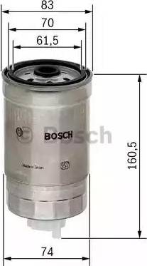 BOSCH 1 457 434 174 - Degvielas filtrs ps1.lv