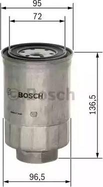 BOSCH 1 457 434 302 - Degvielas filtrs ps1.lv