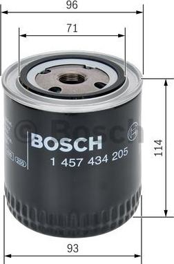 BOSCH 1 457 434 205 - Degvielas filtrs ps1.lv