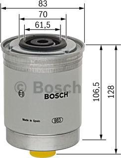 BOSCH 1 457 434 280 - Degvielas filtrs ps1.lv