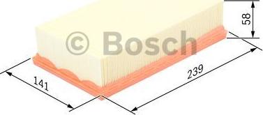 BOSCH 1 457 433 595 - Gaisa filtrs ps1.lv