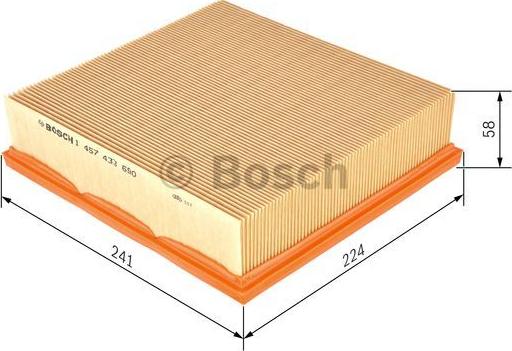 BOSCH 1 457 433 690 - Gaisa filtrs ps1.lv