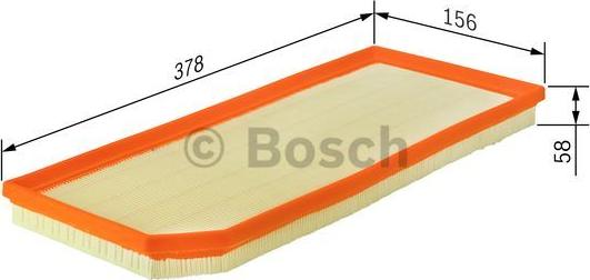 BOSCH 1 457 433 065 - Gaisa filtrs ps1.lv