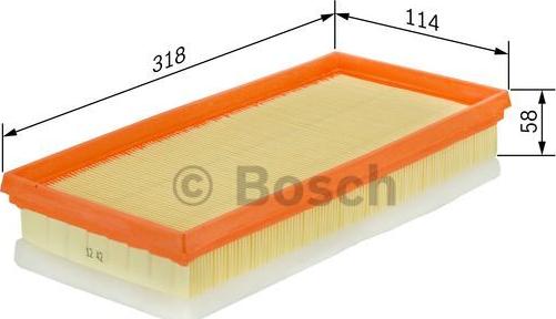 BOSCH 1 457 433 160 - Gaisa filtrs ps1.lv