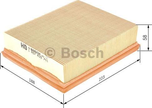 BOSCH 1 457 433 741 - Gaisa filtrs ps1.lv